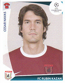 Cesar Navas Rubin Kazan samolepka UEFA Champions League 2009/10 #399